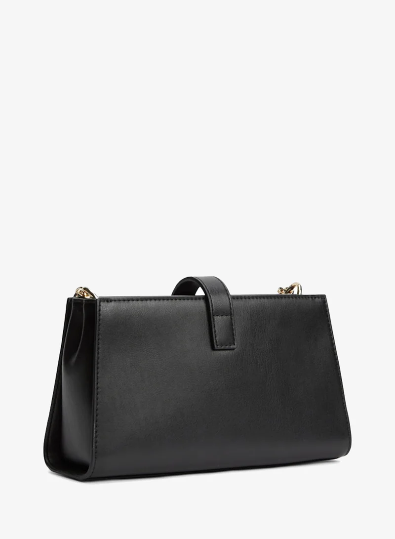 Tommy Hilfiger Black TH Monogram Chain Strap Crossover Bag for Women | Best Price UAE